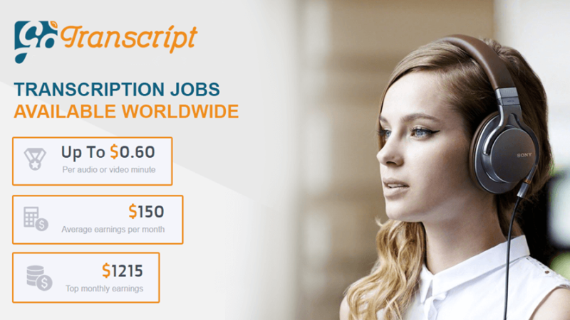 Transcription jobs from Home